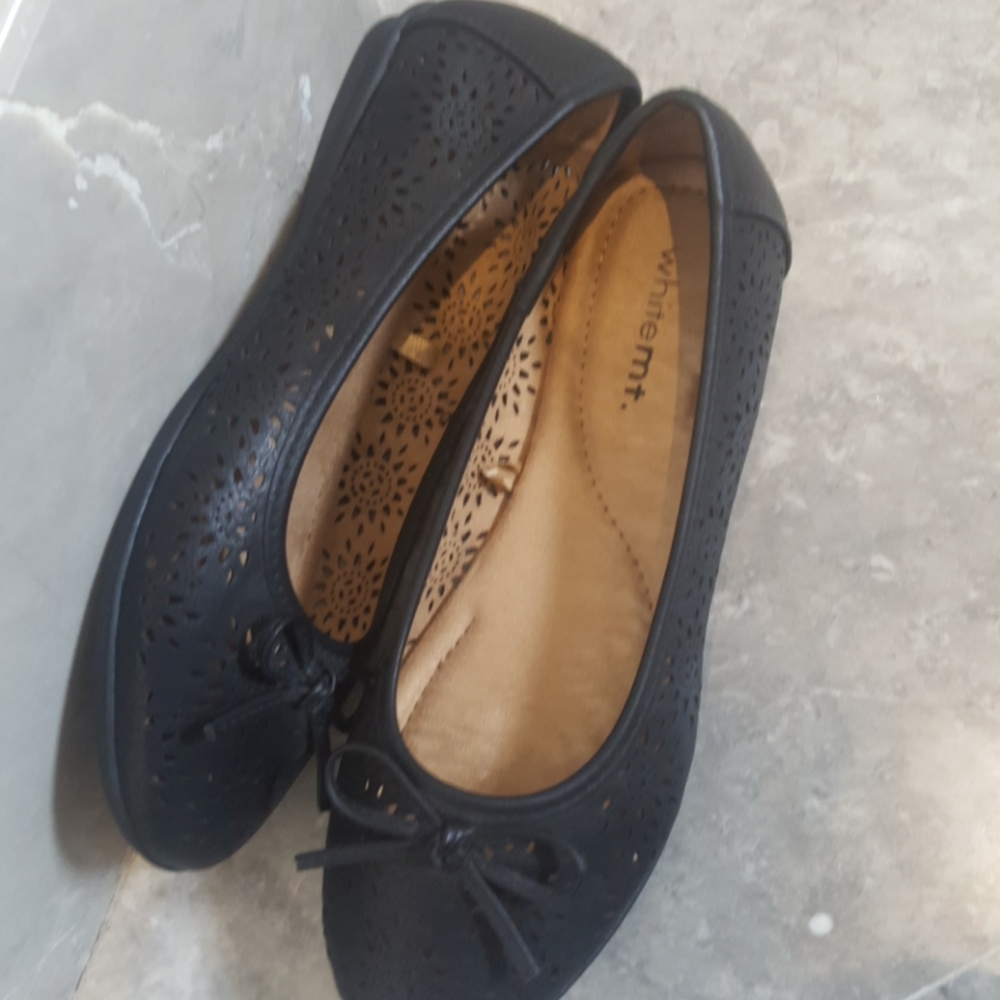 WHITE MOUNTAIN black flat shoes - Picture 4 of 8